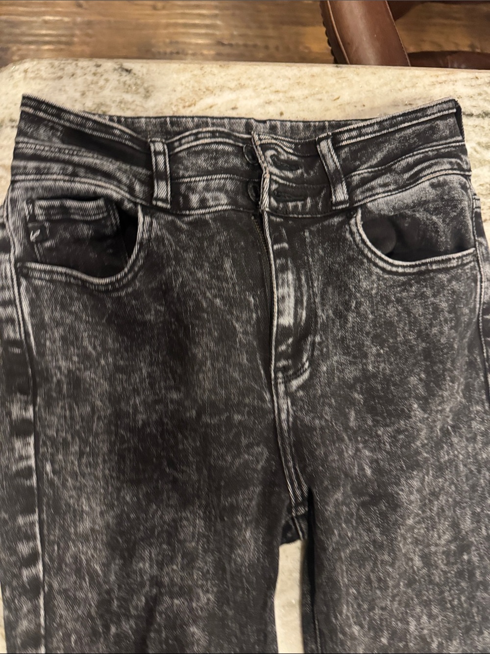 KanCan Black Acid-Wash Flare Jeans - Picture 3 of 4
